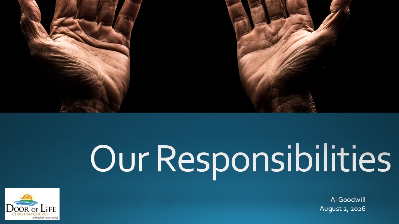 Our Responsibities (Al Goodwill)